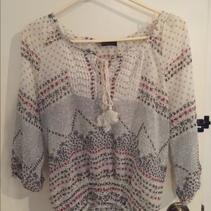 Floral Peasant Blouse